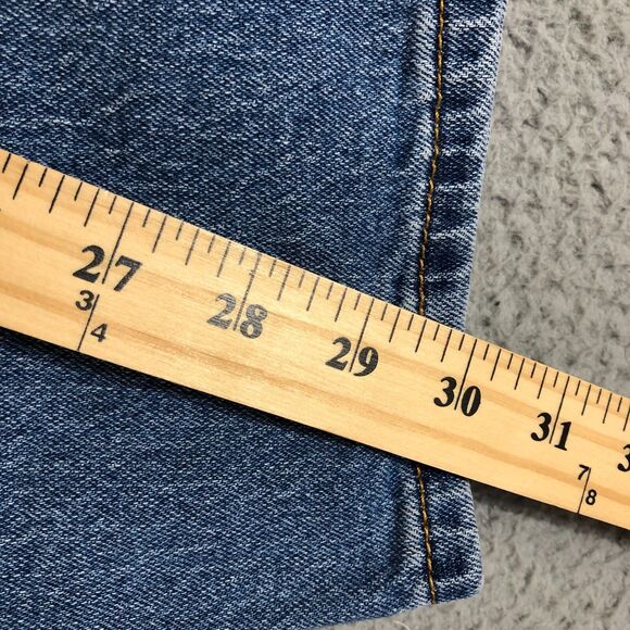 Levis 502 Jeans Mens 34x32 Blue Straight Medium Wash Denim Cowboy Preppy Outdoor - Picture 11 of 11